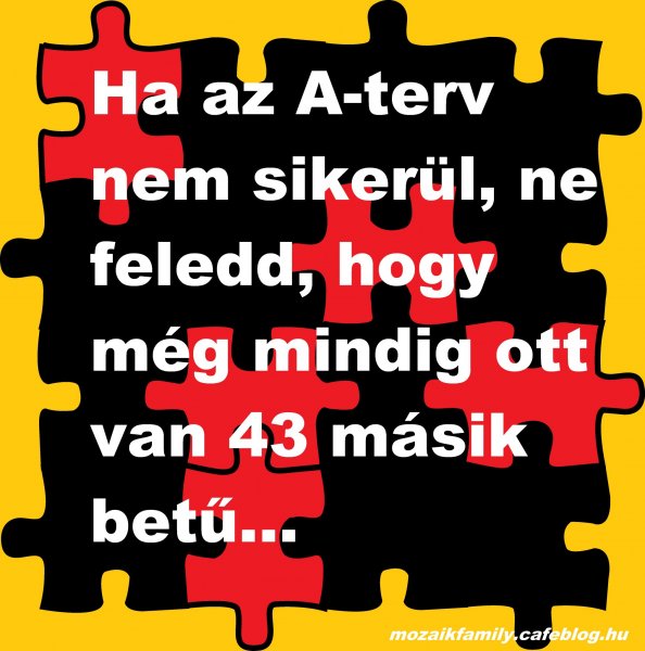 43 betű mozaikfamily